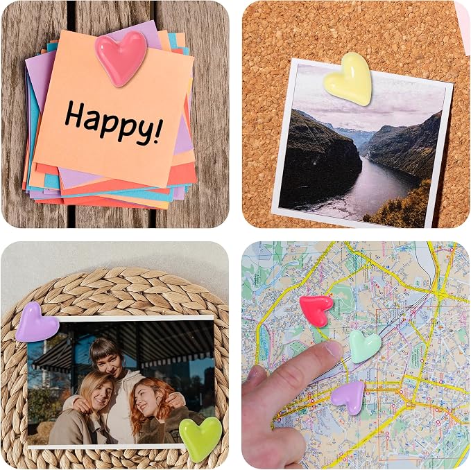 Decorative Cute Push Pins for Bulletin Board, Thumb Tacks, Cork Board Desk Wall - Image 7