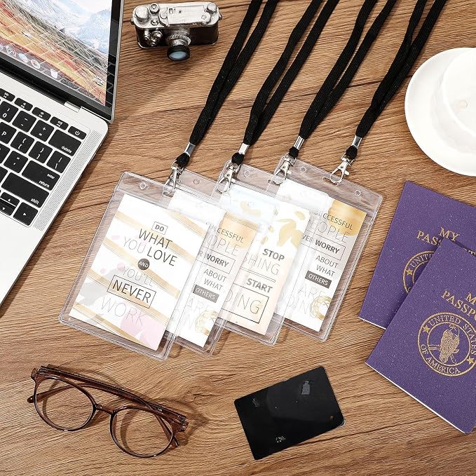 Patelai 50 Pcs 4 x 5.5 Inch Clear Passport Holders - Image 6
