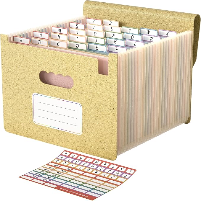 ABC life 26 Pockets Accordion File Organizer, High Capacity Expanding File by ABClife