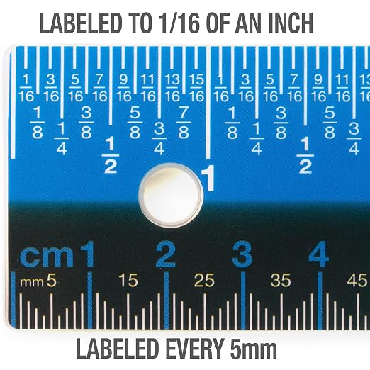 Victor Easy Read Stainless Steel Ruler, Standard/Metric - Image 3
