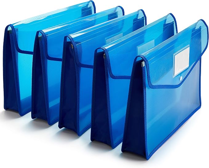 Plastic Wallet Folder Envelope Poly Envelope Expandable File Wallet Document by JIZISO