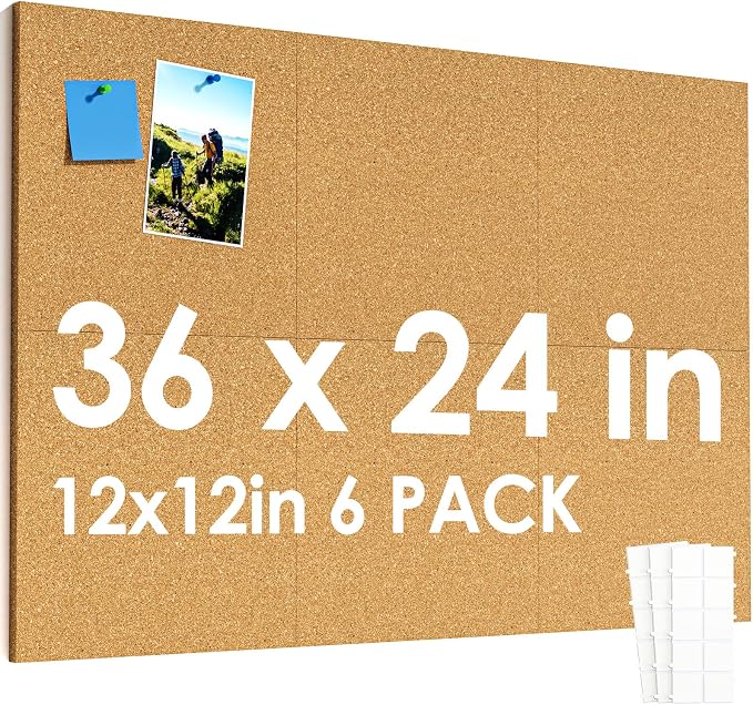 MaxGear 36" x 24" Large Cork Board by MaxGear