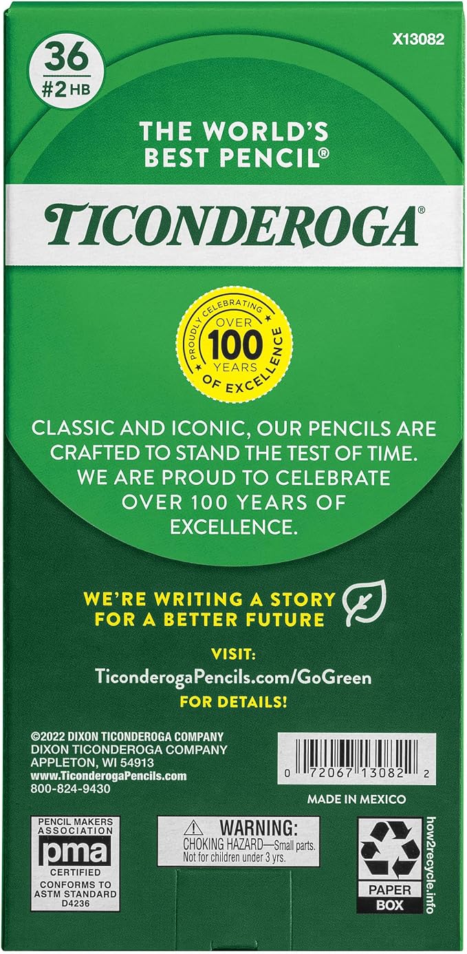 Ticonderoga My First Tri-Write Wood-Cased Pencils, Unsharpened, 2 HB Soft - Image 2