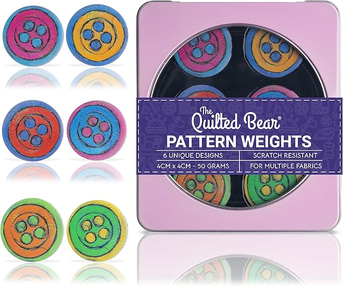 The Quilted Bear Pattern Weight Set – Scratch-Resistant Fabric Weights by TheQuiltedBearsProducts