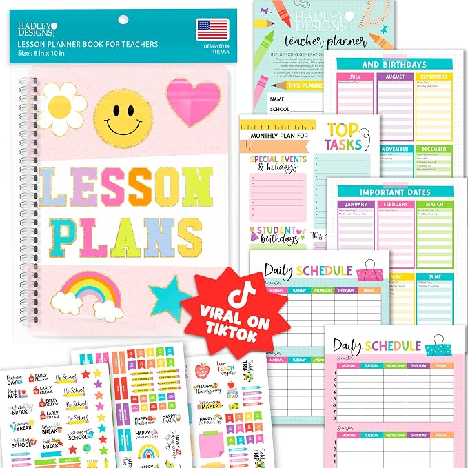 Hadley Designs Teacher Planner 2026-2027 Academic Year by HadleyDesigns