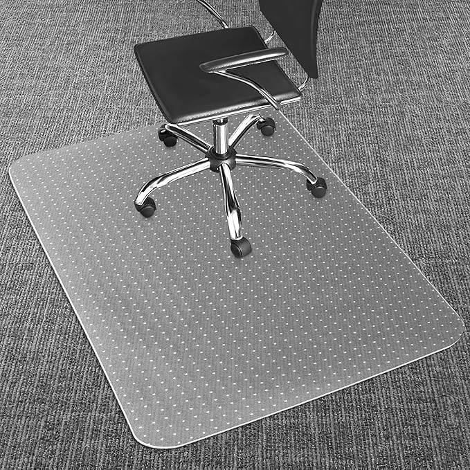 Office Chair Mat for Carpets, Non-Slip Computer Desk Chair Mat for Low Pile by LeapYouth