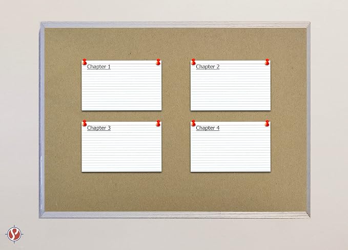 Ruled Index Cards, On 100lb. Heavyweight Thick White Cover Stock. "100 per pack" - Image 4