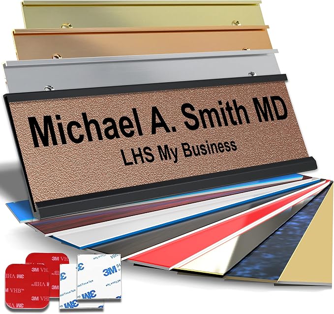 Personalized Name Plate with Choice of Mounting by LHS+My+Business
