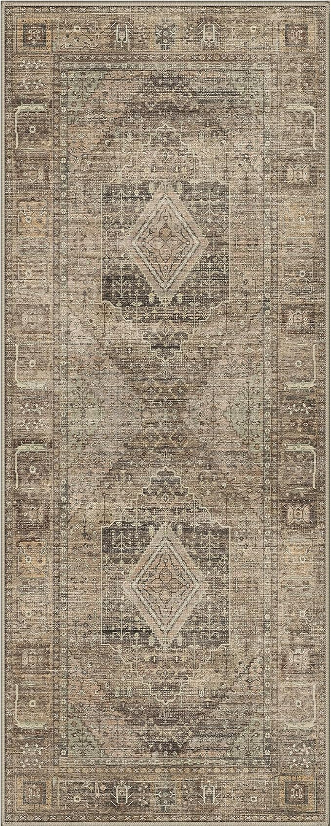 GENIMO Runner Rug 2x7 Non Slip Machine Washable Hallway Runner Vintage Rug - Image 4