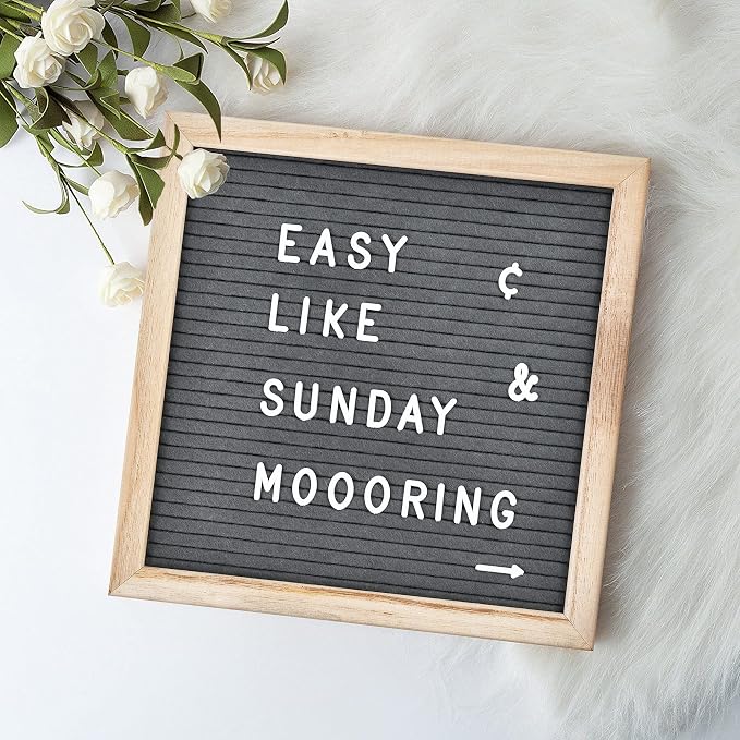 Felt Letter Board with 294 Letters, Numbers & Symbols - Image 4