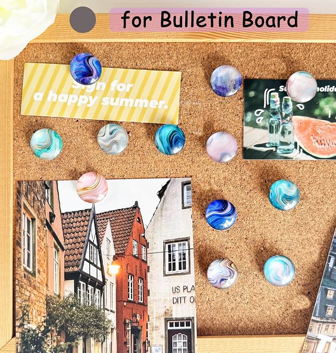 24Pcs Marble Push Pins, Decorative Push Pins - Image 2