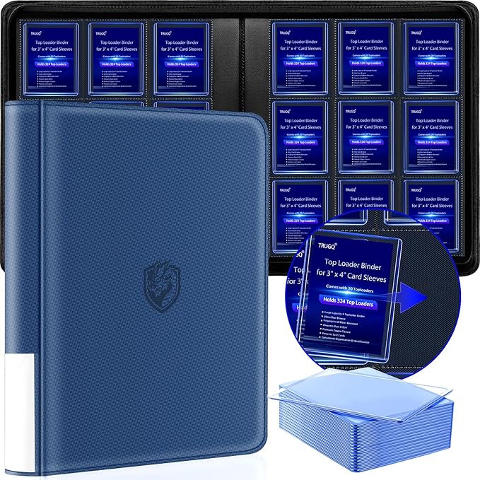 Toploader Binder Holds 324 Toploaders by TRUGQCardGuardians
