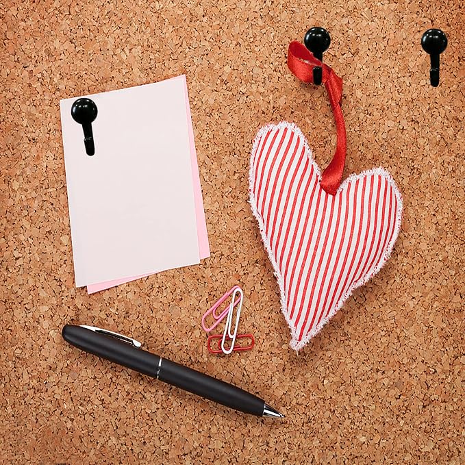 50 PCS Push Pin Hooks, Plastic Heads Cork Board Hooks Decorative Thumb Tacks - Image 3