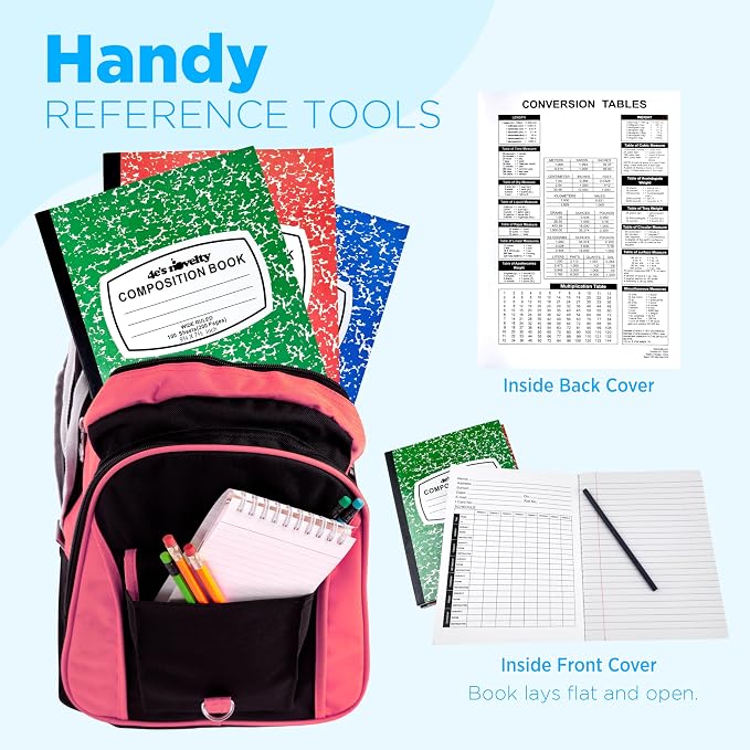 4E's Novelty Wide Ruled Composition Notebooks - Image 6