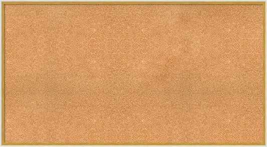 Amanti Art Natural Cork Board for Wall, 29x53 Vision Board with White Frame, Oversize Corkboard Office Decor for Home Organization, Modern Corkboard Pinboard to Display Items for Home Organization in-DeskLoop Office