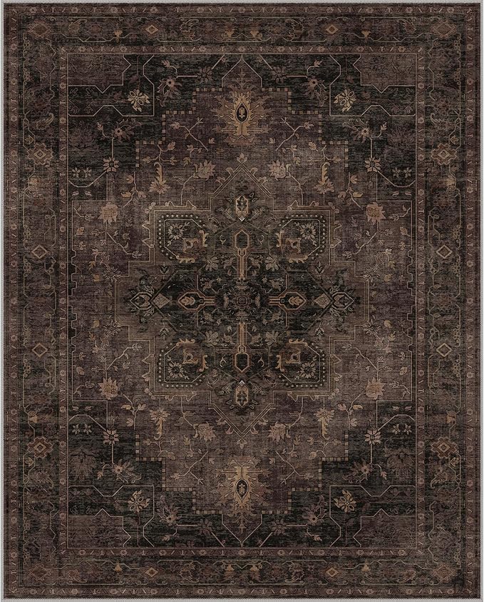 GENIMO 8x10 Area Rugs for Living Room, Machine Washable Rug, Non Slip Indoor - Image 8