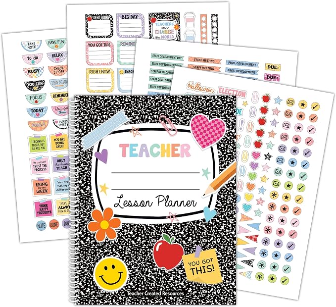 Teacher Created Resources Cool for School Teacher Plan Book by TeacherCreatedResourcesOS