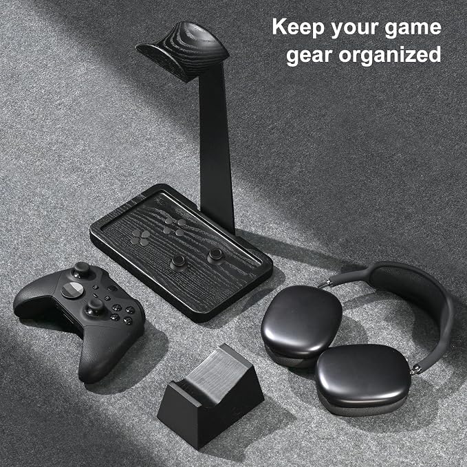 UPERGO Solid Wood Headphone Stand - Image 3