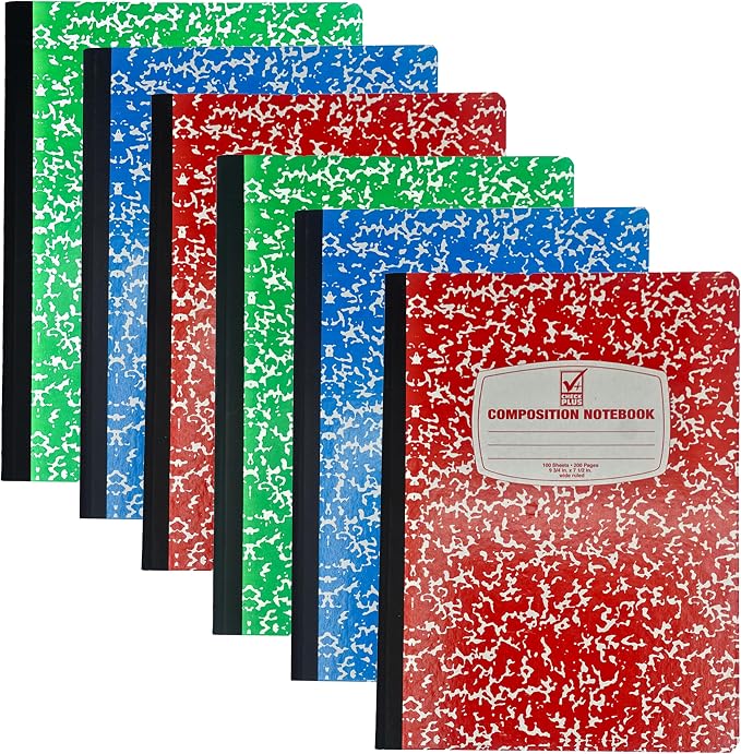 4E's Novelty Wide Ruled Composition Notebooks by 4EsNovelty