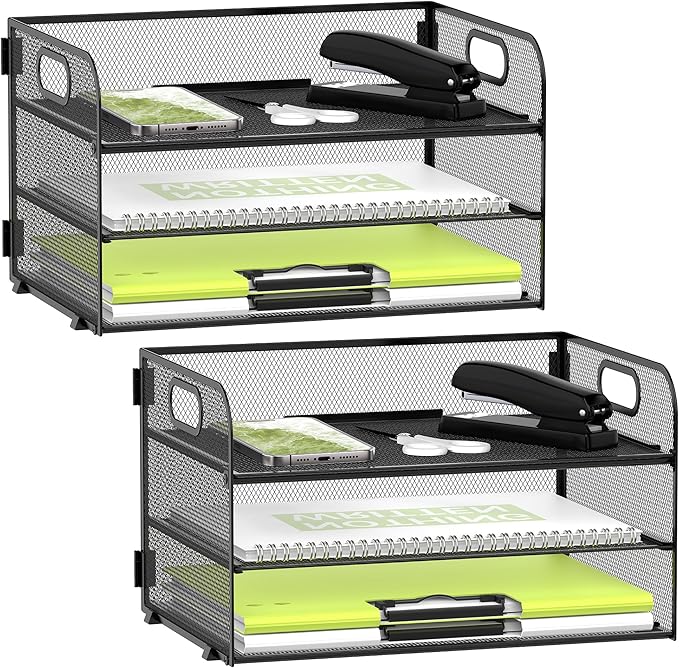 Daltrack 3-Tier Mesh Desk Organizer by DALTACK