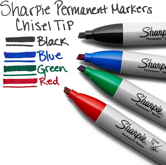 Sharpie Permanent Markers, Chisel Tip - Image 5