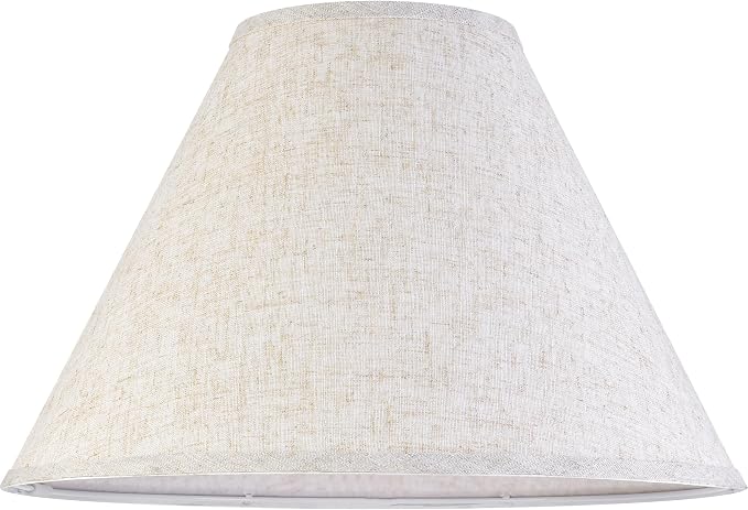GO&SO Large Lamp Shades Set of 2 Oatmeal Beige Linen Lamp Shade, 6.5" Top x - Image 8