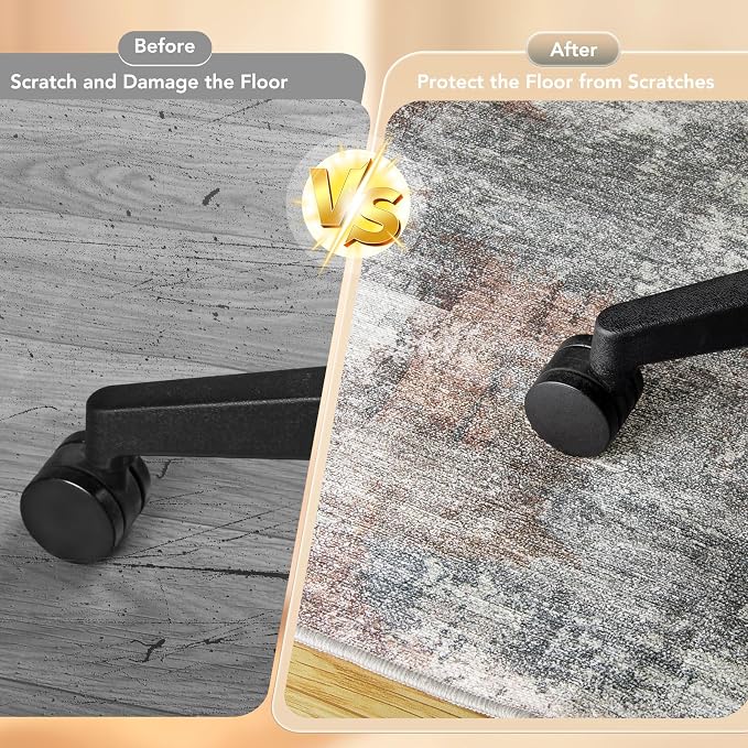 Office Chair Mat for Hardwood Floor&Tile Floor, Under Desk Rug for Rolling - Image 4