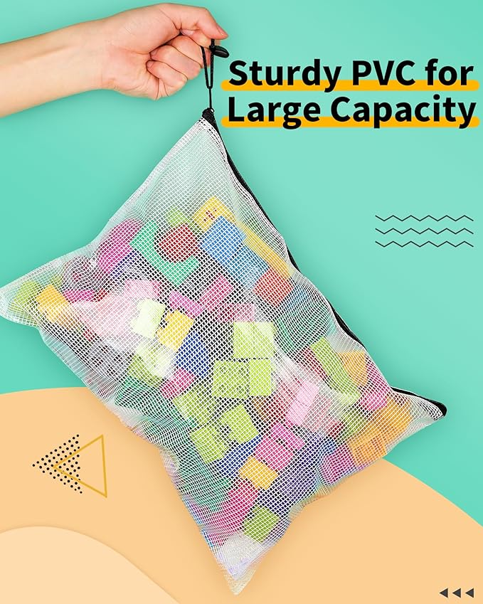 Smarpau B4 Mesh Zipper Pouch, 24 Pack 15" x 11" Zipper Pouches - Image 3