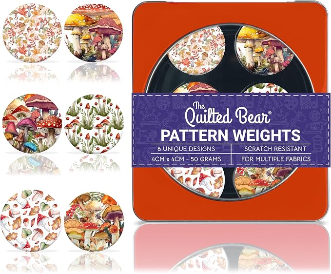 The Quilted Bear Pattern Weight Set – Scratch-Resistant Fabric Weights by TheQuiltedBearsProducts