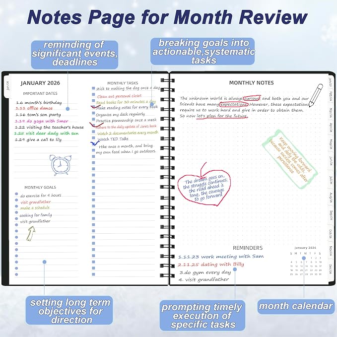 2026-2027 Monthly Planner, from Jan 2026-Jun 2027, 18 Months Calendar 2026 - Image 3