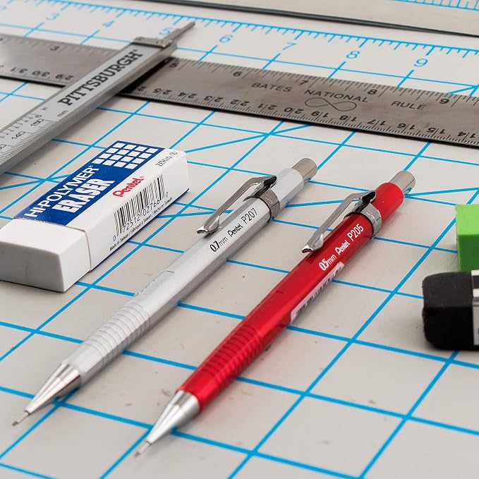 Pentel Sharp Mechanical Pencil, Medium Line, Metallic Barrel - Image 2