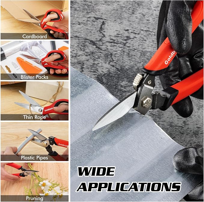Goldblatt 3PCS Heavy Duty Scissors, Drop Forged Blades - Image 8
