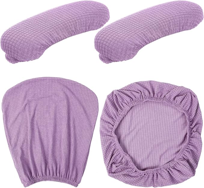 Tallew 4 Pcs Office Chair Covers Set Computer Universal Protective Stretchable - Image 2