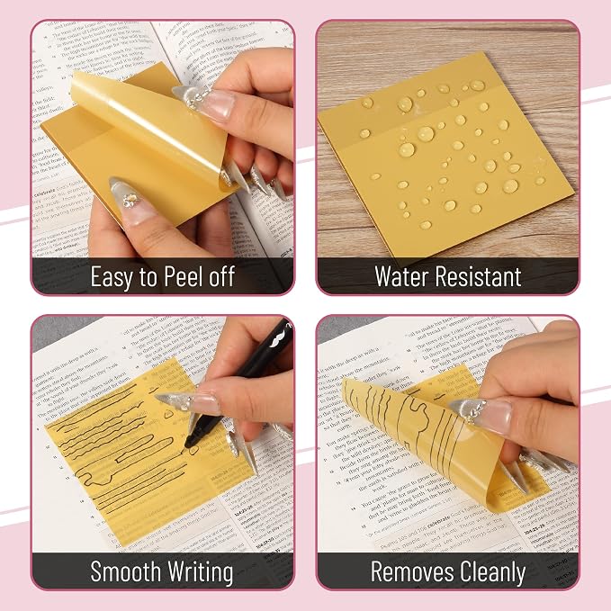 Mr. Pen- Transparent Sticky Notes, 12 Pads, 600 Sheets | See Through - Image 4