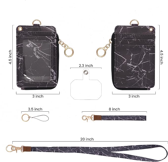 MONDO DESIGNS 2-in-1 ID Badge Holder & Lanyard Wallet - Image 5