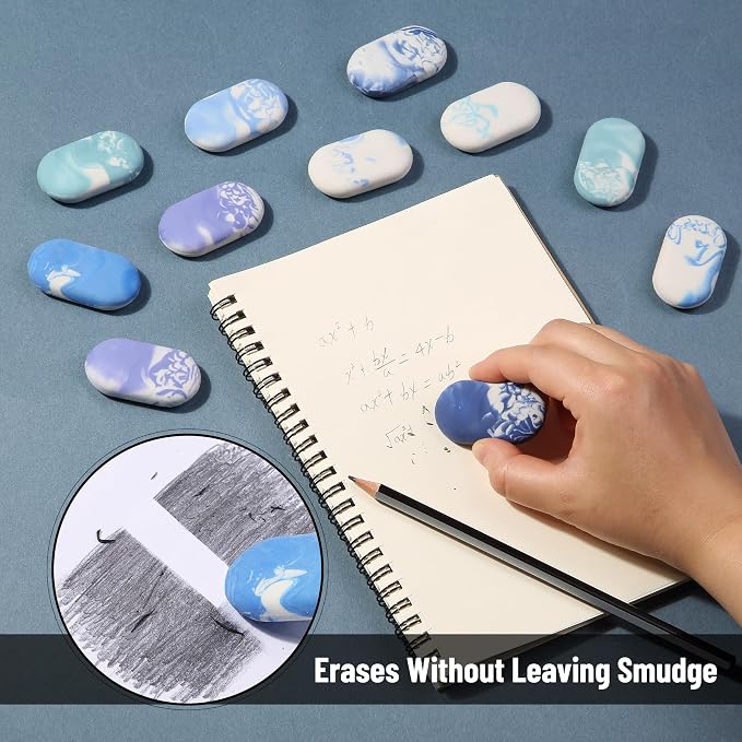 Mr. Pen- Marble Pencil Erasers, 12 Pack, Art Sketching, Clean Smudge-Free - Image 5