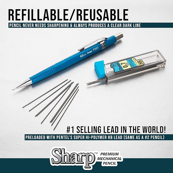 Pentel Sharp Mechanical Pencil, Medium Line - Image 5