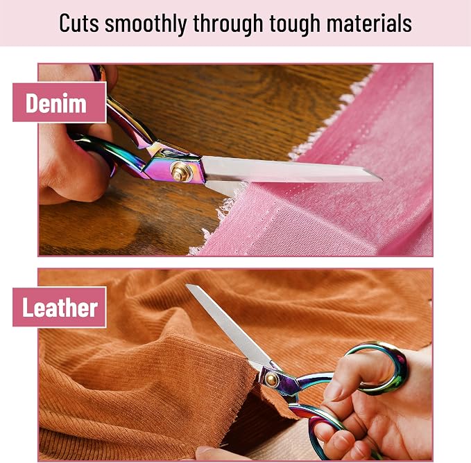 Mr. Pen- Premium Tailor Scissors, 8-Inch | Heavy Duty Carbon Steel Sewing & - Image 3