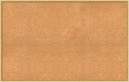 Amanti Art Natural Cork Board for Wall, 35x55 Vision Board with White Frame, Oversize Corkboard Office Decor for Home Organization, Modern Corkboard Pinboard to Display Items for Home Organization in-DeskLoop Office