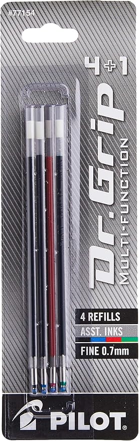 PILOT Dr. Grip 4+1 Multi-Function Ballpoint Ink Refills, Fine Point by PilotCorporationofAmerica