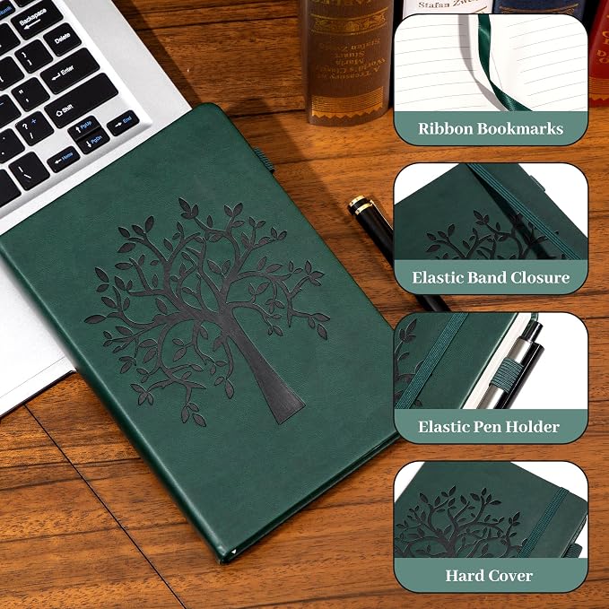 CAGIE Leather Bound Journal for Men & Women, A5 Lined Notebook - Image 2