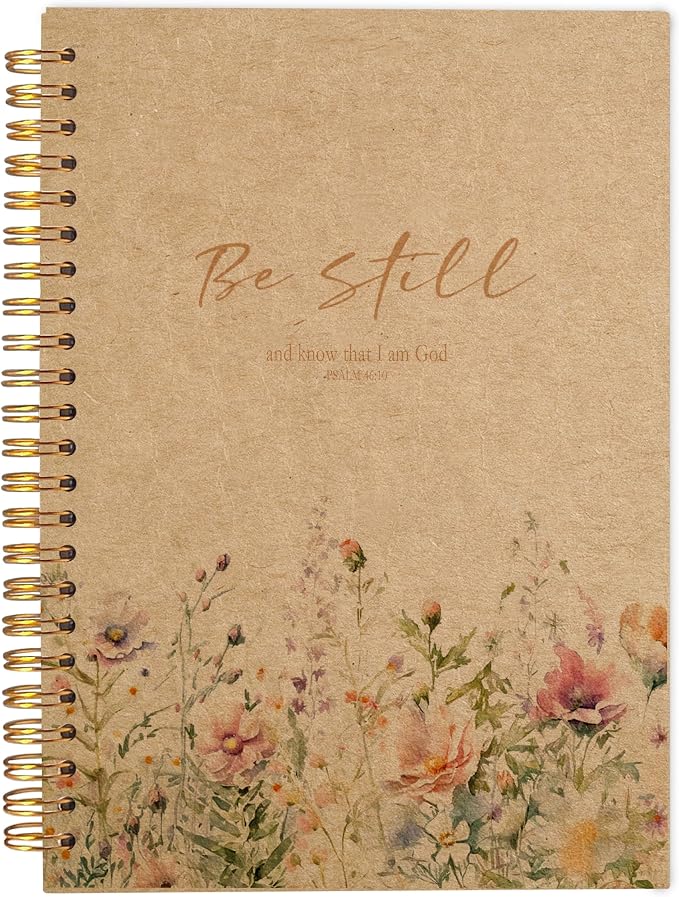 PSALM 46 Be Still and Know That I am God Christian Notebook Journal by Ecezatik