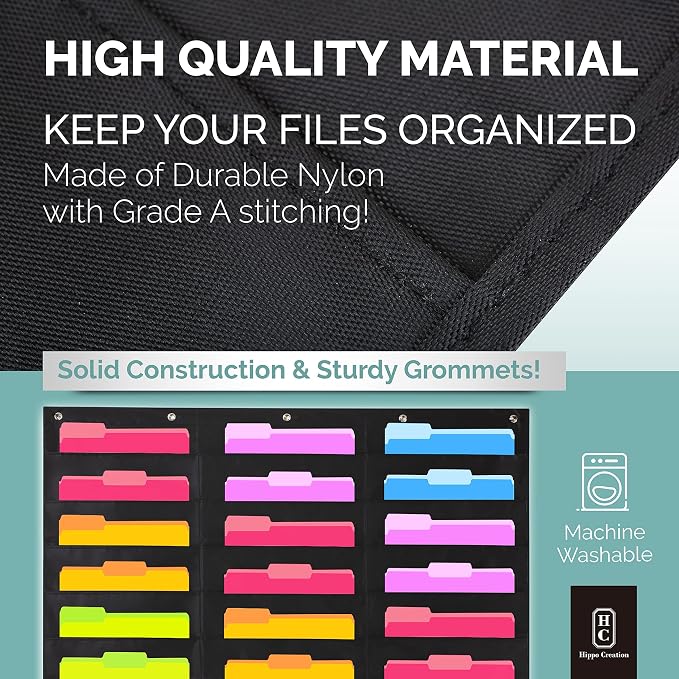 Hippo Creation Heavy Duty Storage Pocket Chart - Image 7