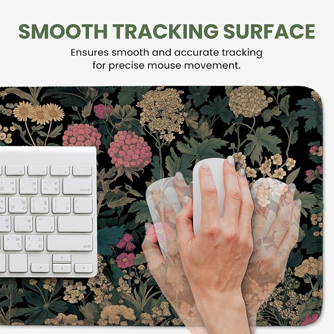 Aesthetic Desk Mat, Cute Vintage Garden Desk Pad Protector - Image 4
