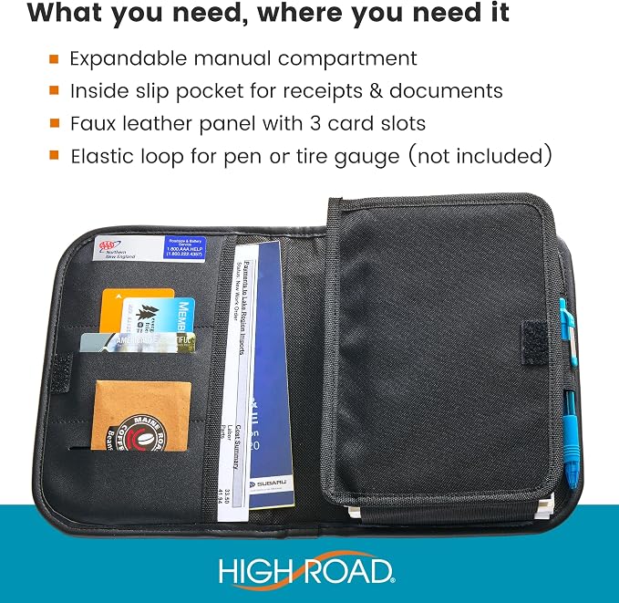 High Road Glove Box Organizer and Car Manual Holder - Image 3