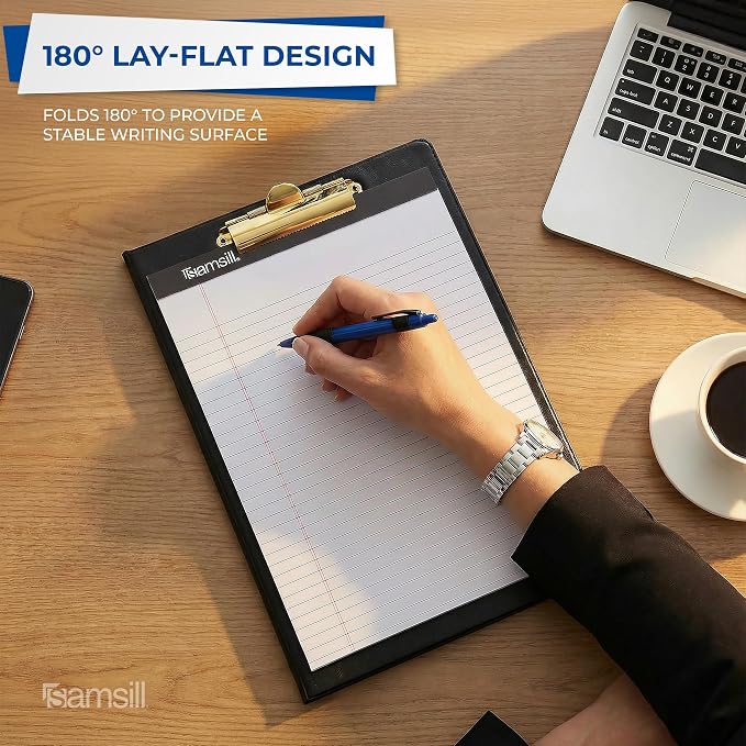 Samsill Value Padfolio with Clipboard and Letter-Size Writing Pad, 9.25 x 13 - Image 9