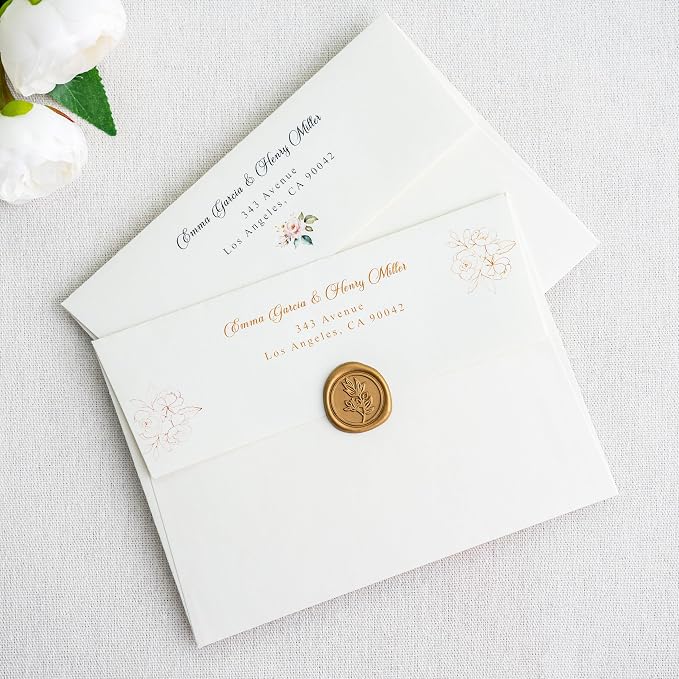 PONATIA 50 Pieces 5x7 Envelopes, Ivory A7 Envelopes Self Seal - Image 7
