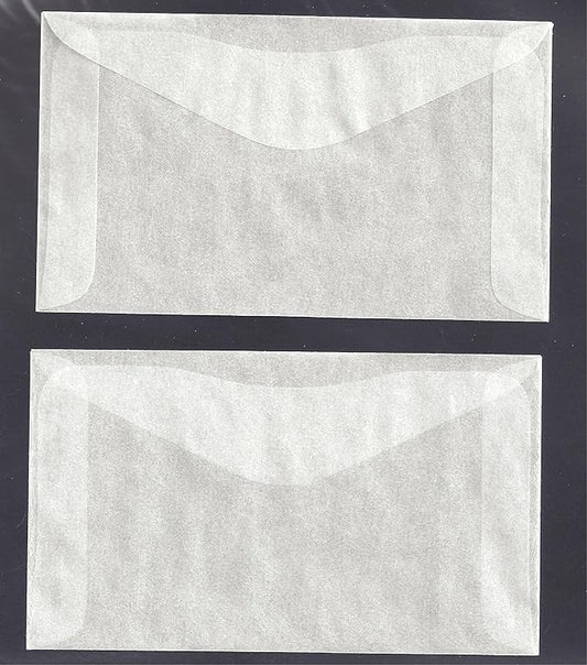 100 Glassine Envelopes #3 (4 1/4 x 2 1/2)