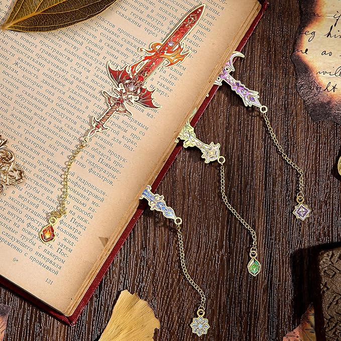 12pcs Fantasy Sword Bookmarks for Books, Planners - Image 2