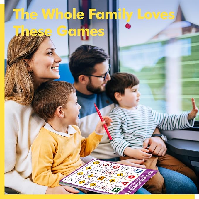 Road Trip Game Pad, 5 Games in 1, Pen Pencil Paper Game, Plane Trip/ Car - Image 6